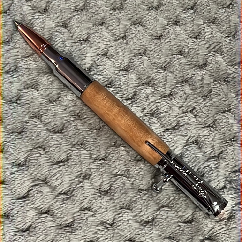 Hand crafted bullet pen